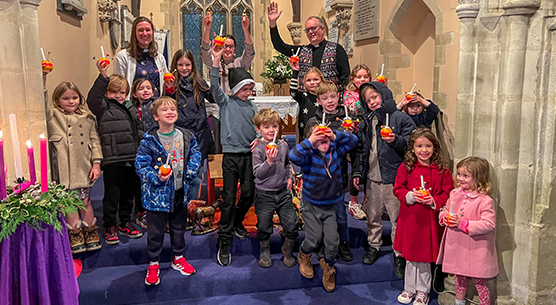 Children taking part in an East Vale Ministry Area activity